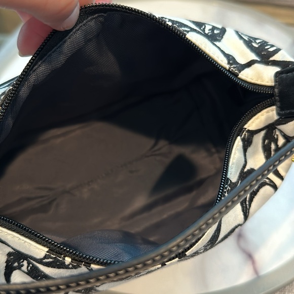 COACH—Vintage Y2K Black & White Signature Monogram Logo Mini Bag- canvas - Picture 9 of 12